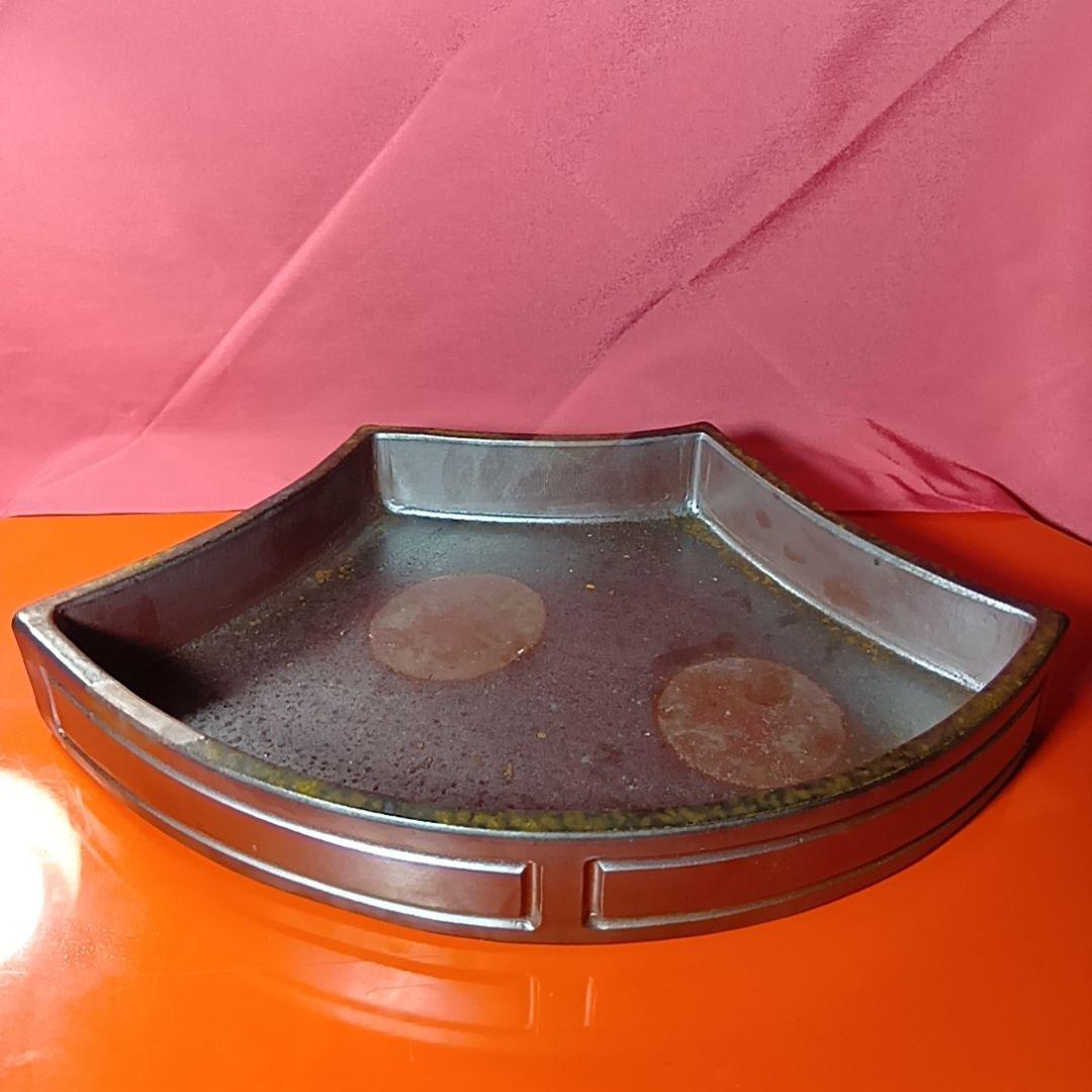 骨董品　備前焼　扇型器　飾り皿　お茶器　菓子皿、扇型皿　極美品