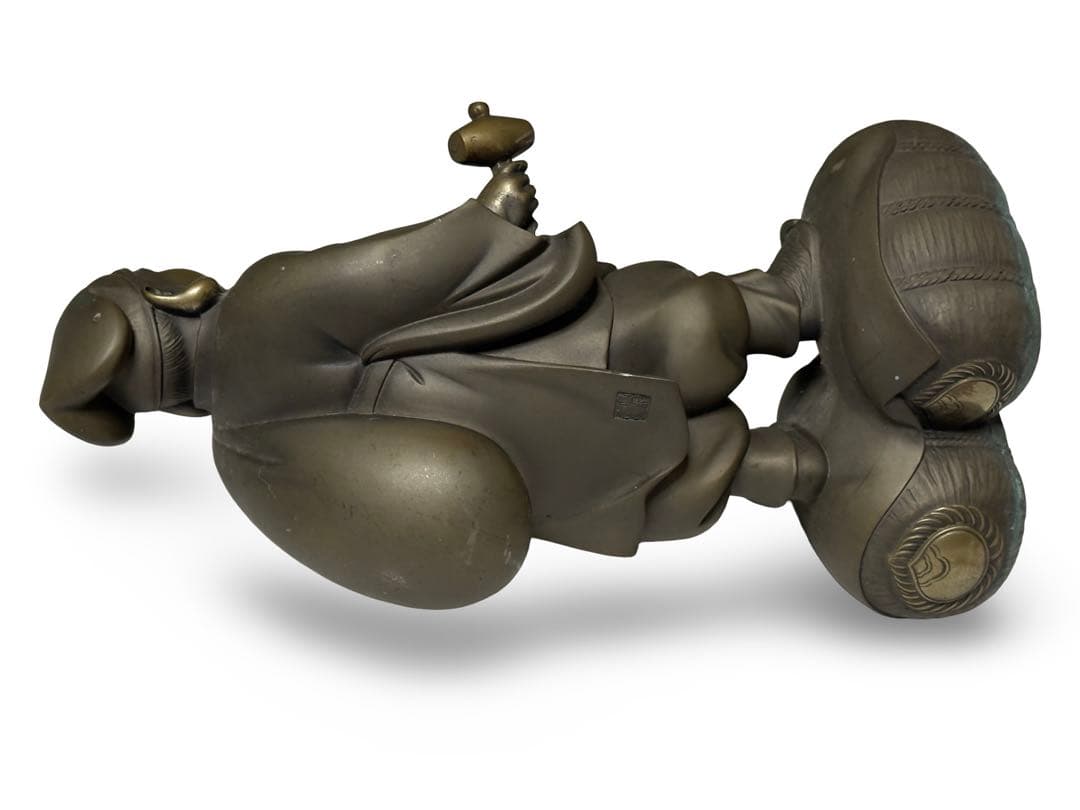 高村光雲作？　ブロンズ立像 笑顔の恵比寿像