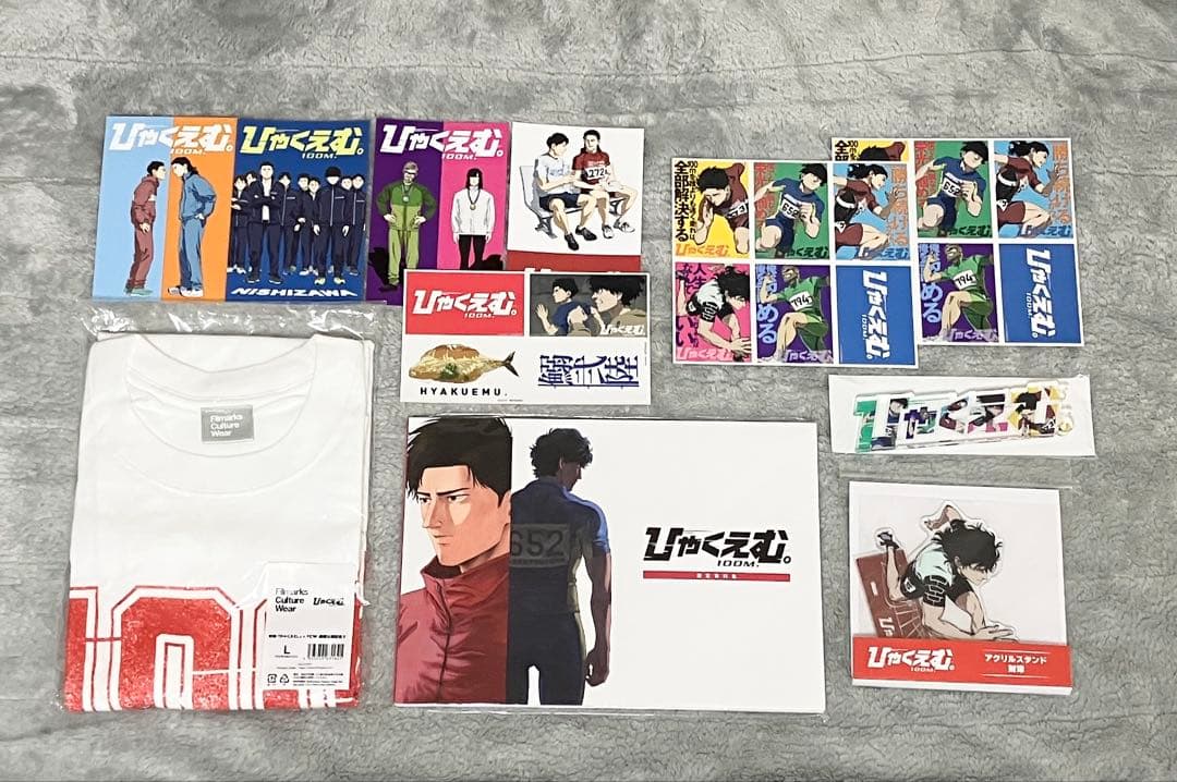 ひゃくえむ。 Tシャツ 設定資料集　アクリルスタンド ステッカー ポストカード