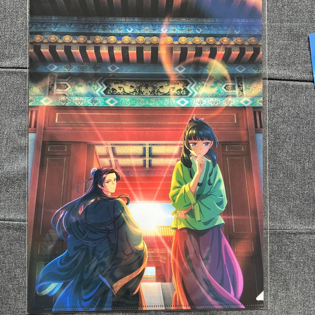 薬屋のひとりごと　ロフト　クリアファイル，アクリルスタンド　猫猫　壬氏　計4点