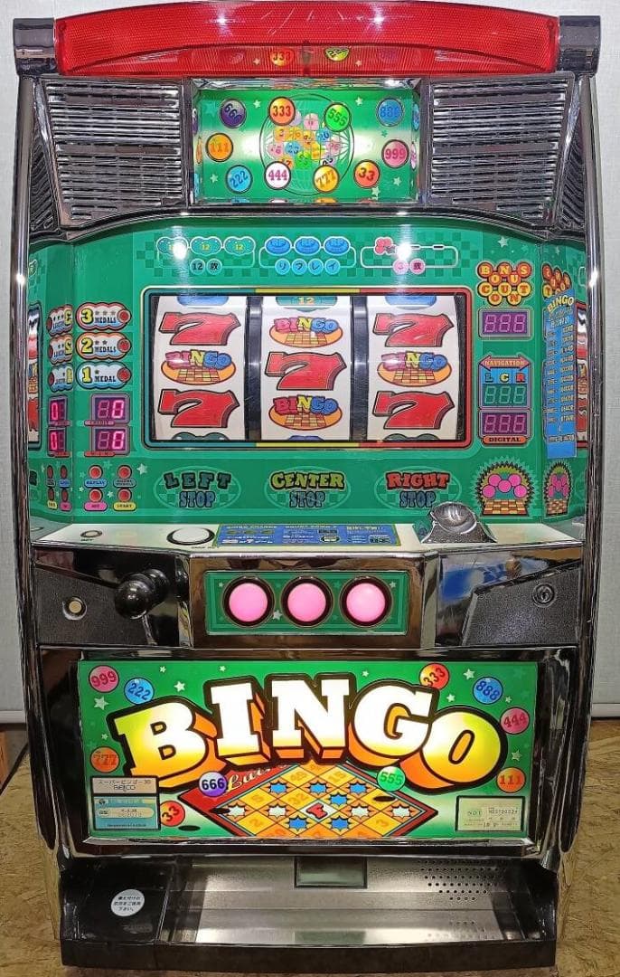 【パチスロ実機】ベルコ★スーパービンゴ３０【フルオートプレイ付不要機付】