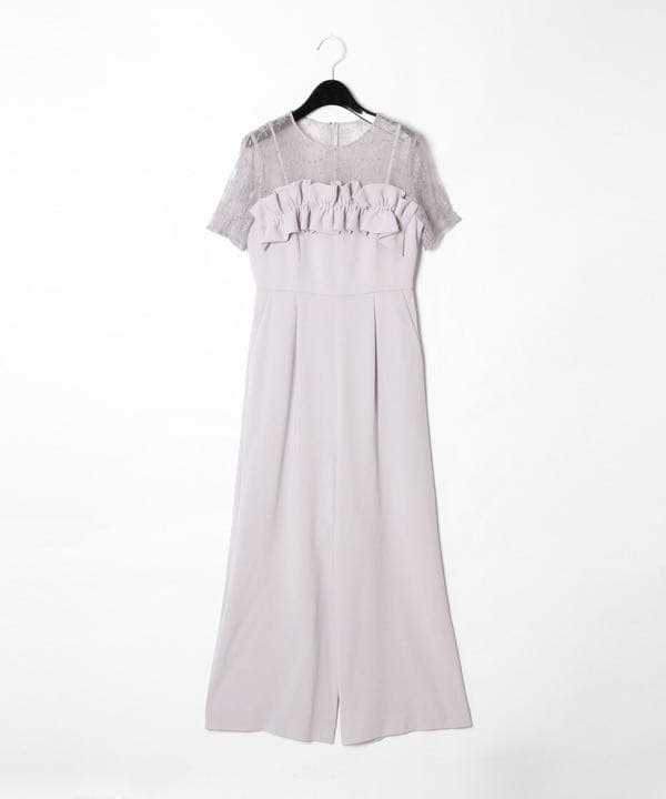 新品タグ付き グレースコンチネンタル パーティドレス フリルワイドサロペット