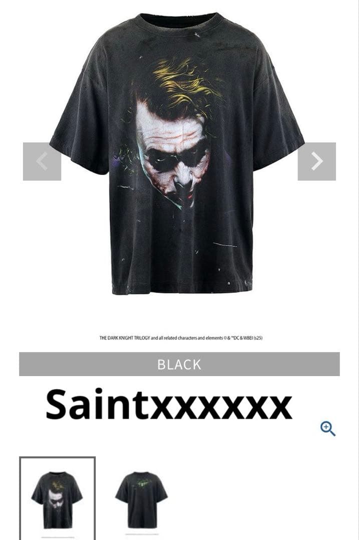トップス Saintxxxxxx Joker s/s tee 2xl