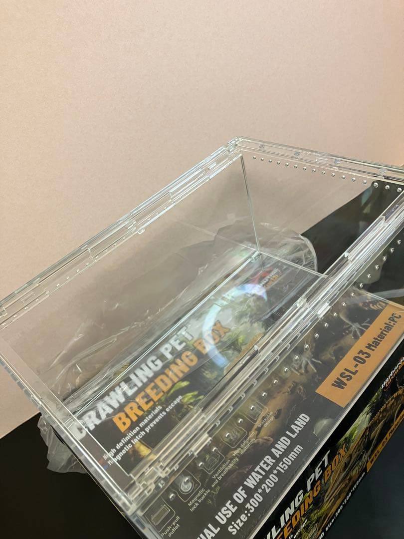 【ヘルズ】爬虫類ケージ×5 アクリル　マグネット