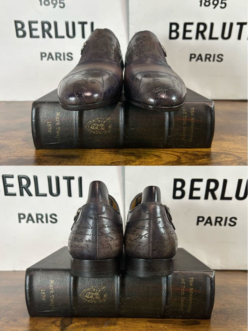 廃盤52万　Berluti シングルモンクストラップ　シューズ　オルガ期　7.5