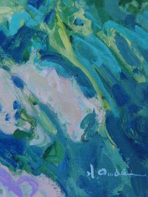 大前博士、早洋牛窓、希少な画集より、新品高級額・額装付