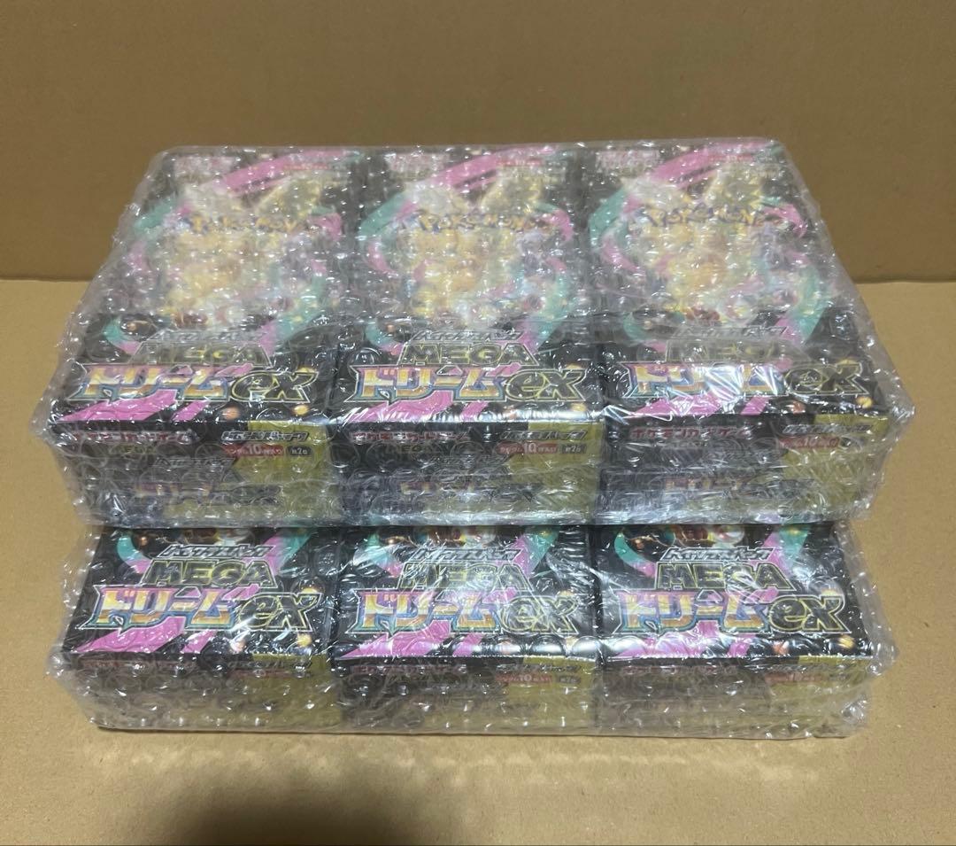 ポケモンカードゲームMEGA　ドリームex シュリンク付き　6BOX