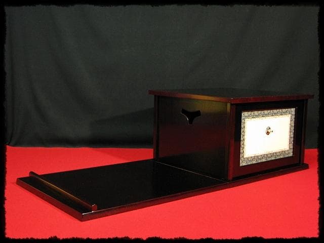 即中斎好 小袋棚 表千家 棚物 十三代 無盡宗左 分割式 茶道具 f261