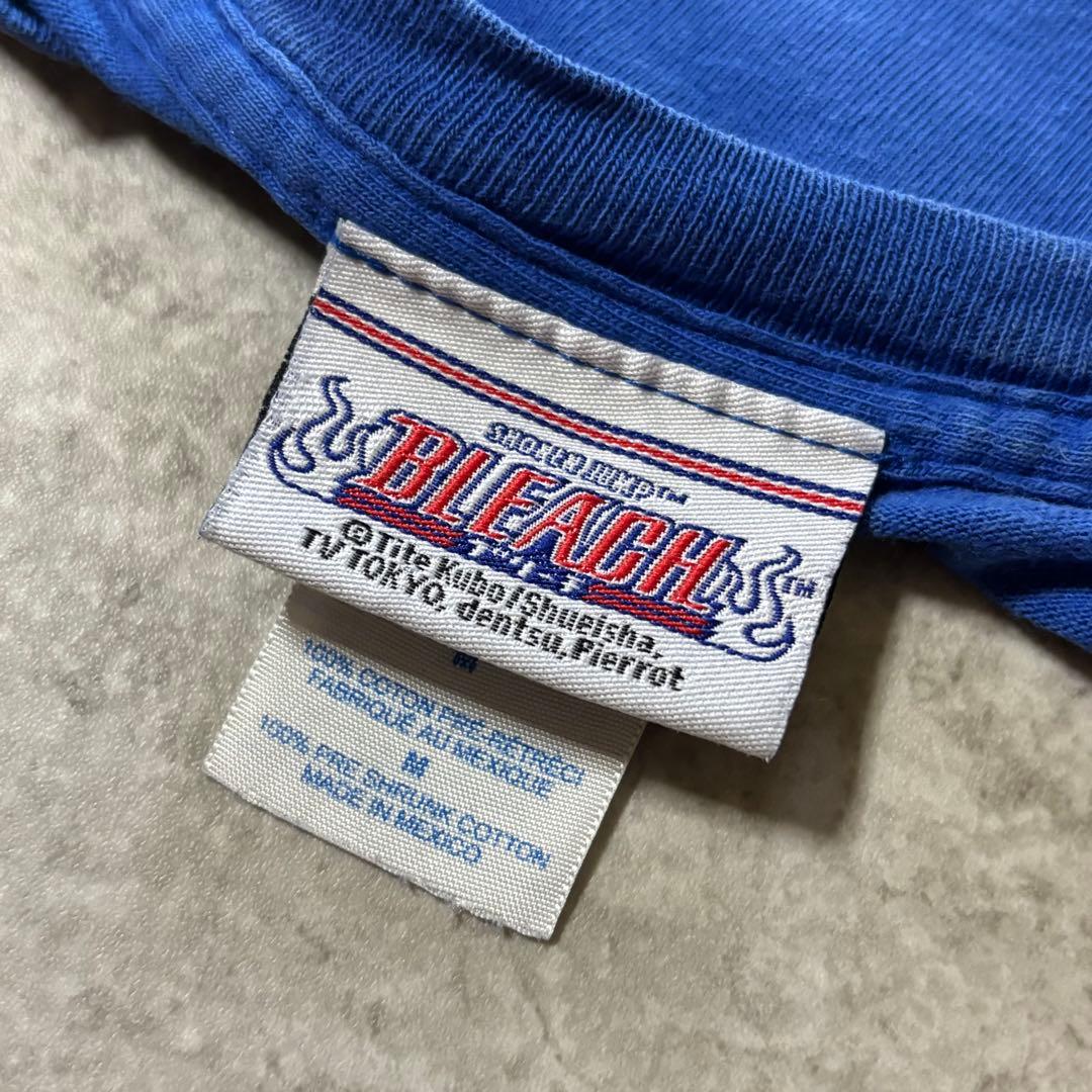 最高峰 00s BLEACH ブリーチ Tシャツ 護廷十三隊 ブルー M アニメ