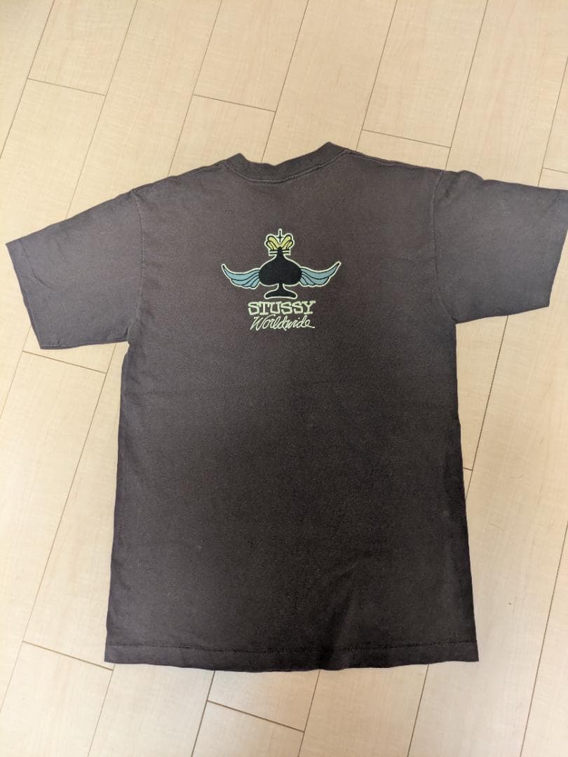 old stussy, Tシャツ、黒タグ、ウイング