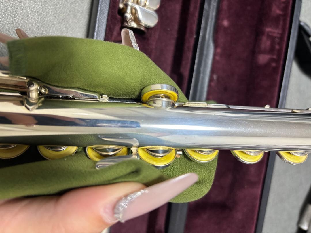 YAMAHA フルート本体 銀メッキ クリーニングペーパー付き