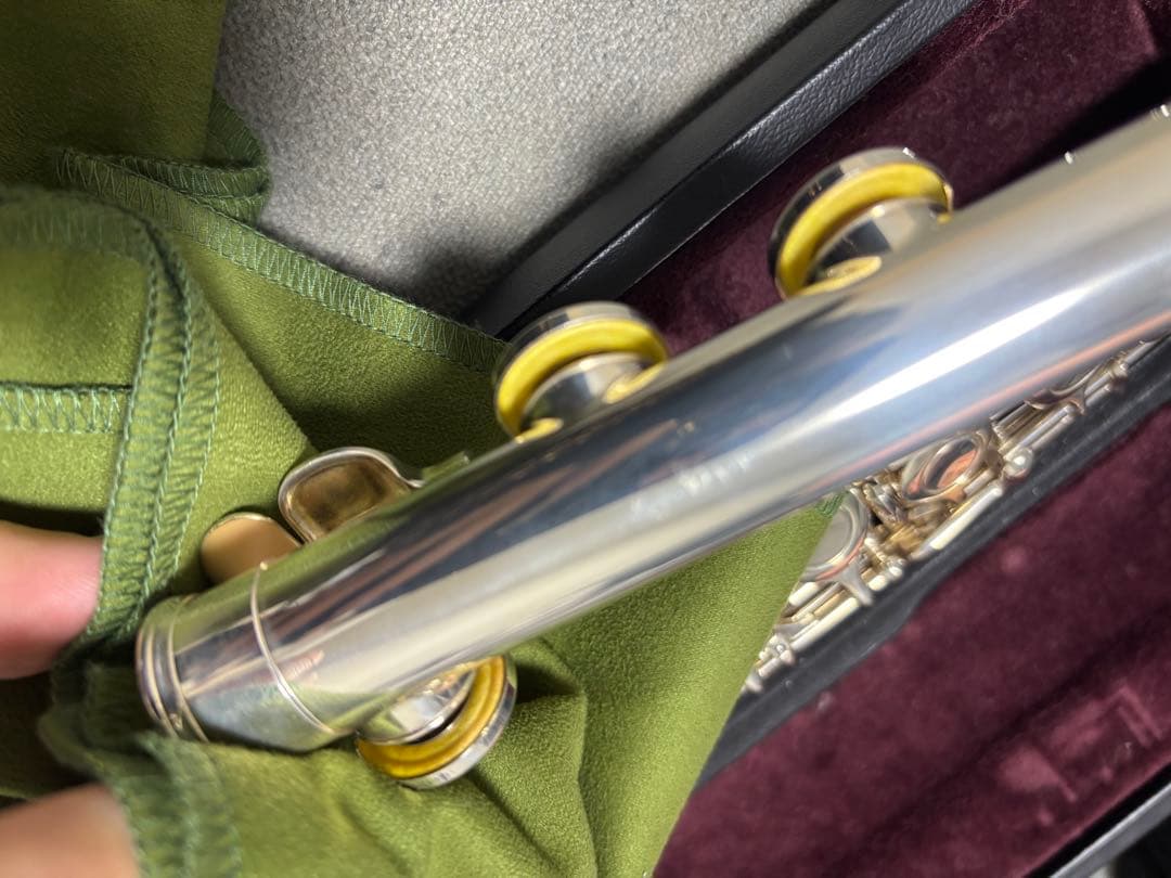 YAMAHA フルート本体 銀メッキ クリーニングペーパー付き