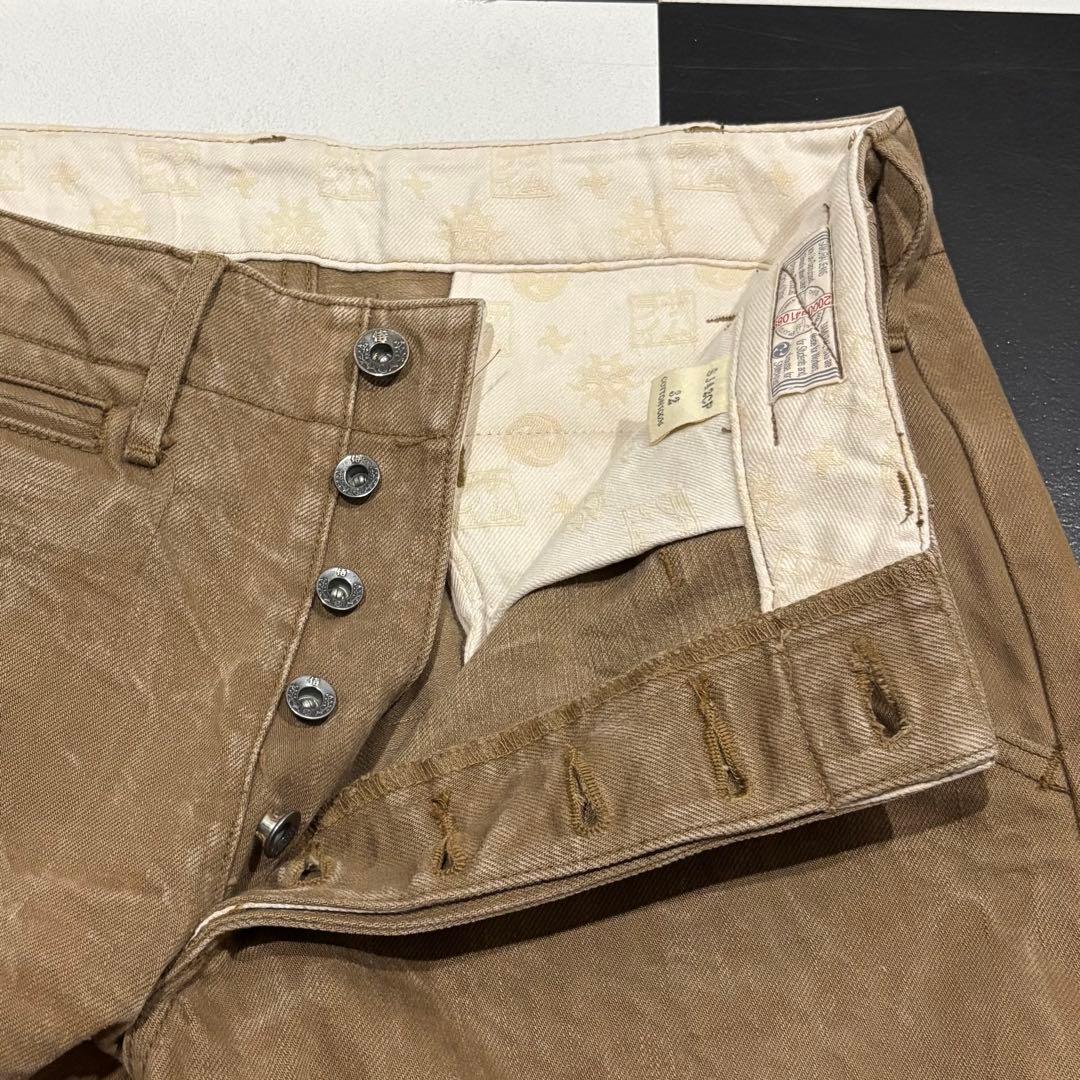 SAMURAI JEANS 硫化染め 15oz ヘビーオンス チノパンツ W32