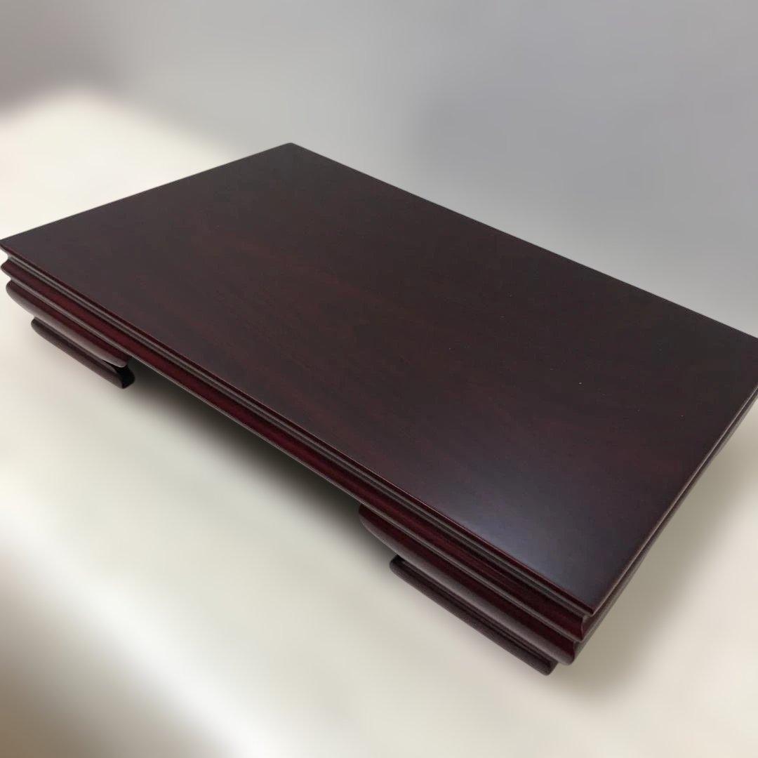 送料無料 高級花台 紫檀調 木製飾台 盆栽台 茶道具 華道具 　250927