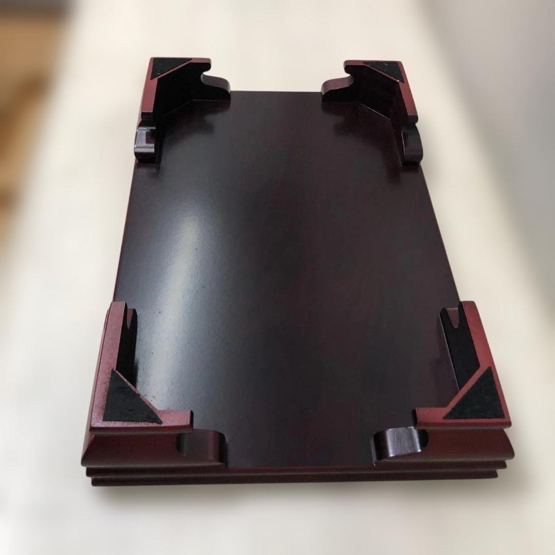 送料無料 高級花台 紫檀調 木製飾台 盆栽台 茶道具 華道具 　250927