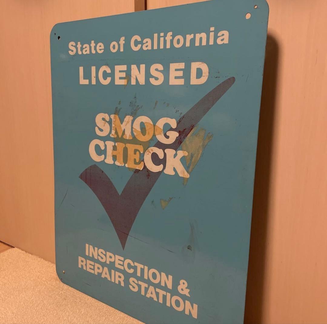 ビンテージ カリフォルニア スモッグチェック 看板
