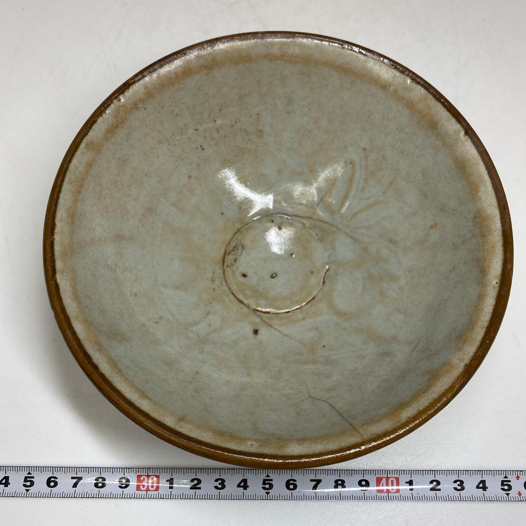 中国宋時代　青白磁鉢　幅約17.3㎝　東さ7-0616②