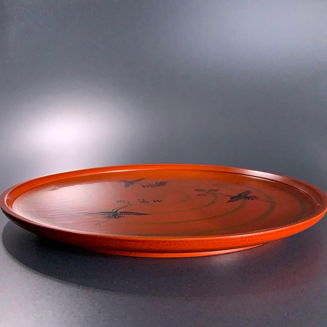 【茶道具】三千家好写　三和盆　川瀬表完　漆塗　R0722