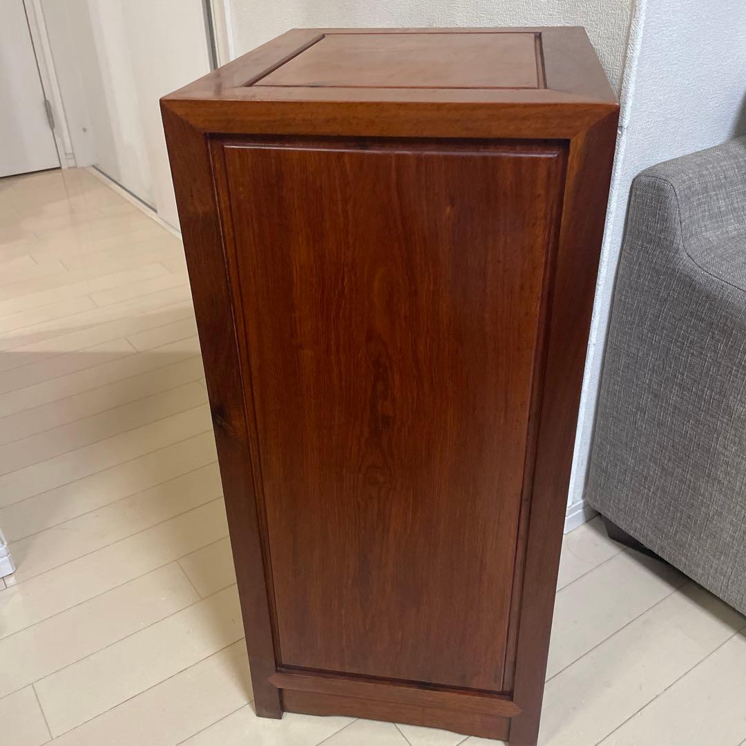 唐木チェスト 唐木家具 紫檀 木製 明清仕様 アンティーク 紫檀収納 無垢材