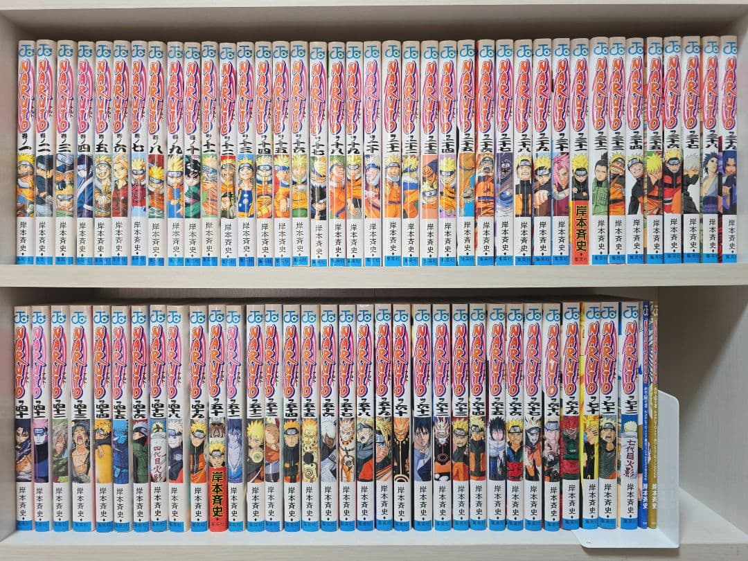 NARUTO 全72巻[完]+関連本2冊/全巻簡易クリーニング済み/N01