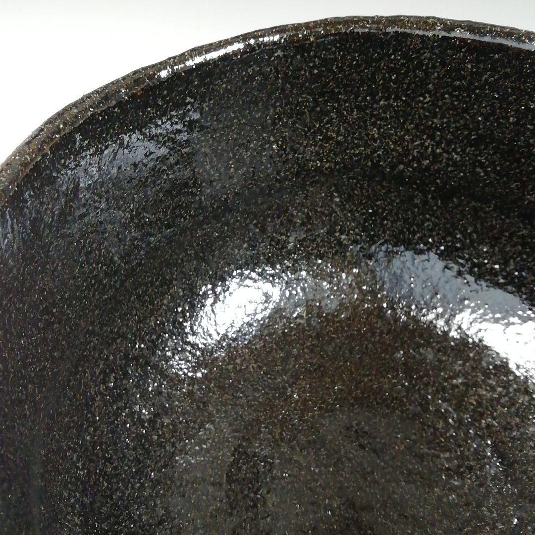 Ｔ１５４　茶碗　『黒楽茶碗』『楽入造』　共箱　抹茶碗　茶道具