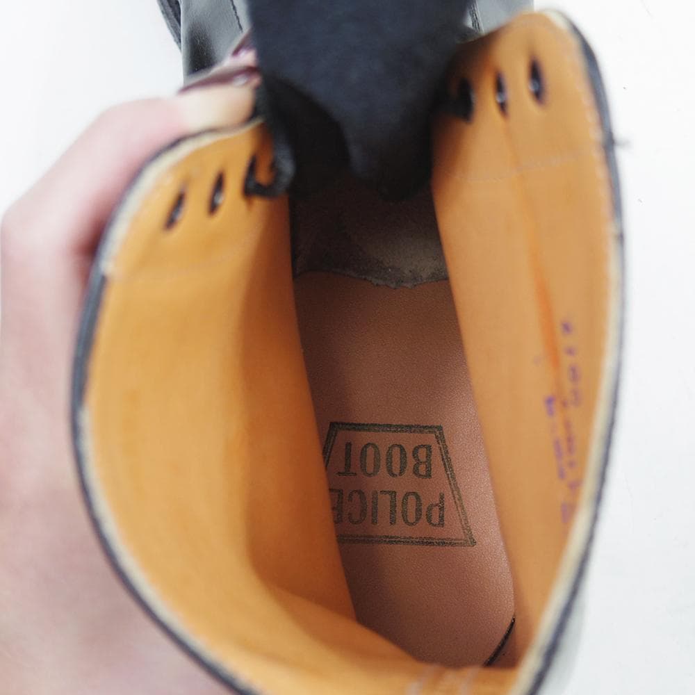 28cm　デッドストック　カナダ　ポリスブーツ　ミリタリー　P4136