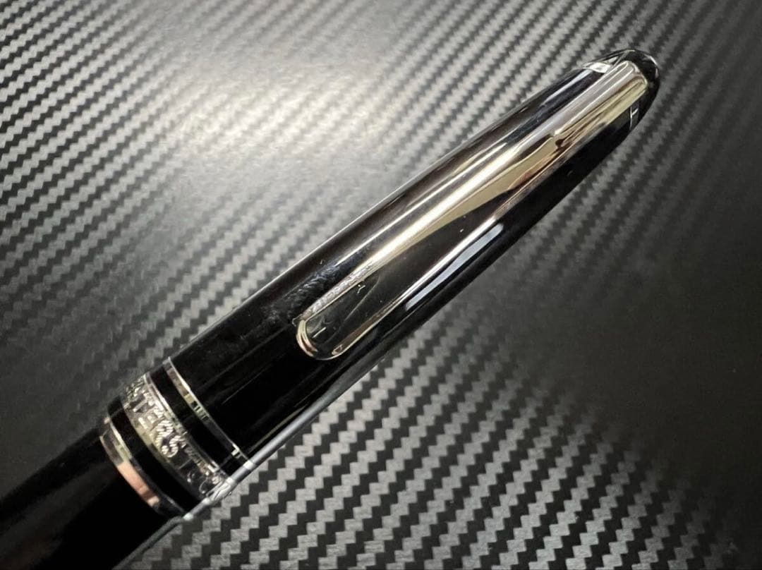 モンブラン 未使用に近い P163 プラチナライン ローラーボール