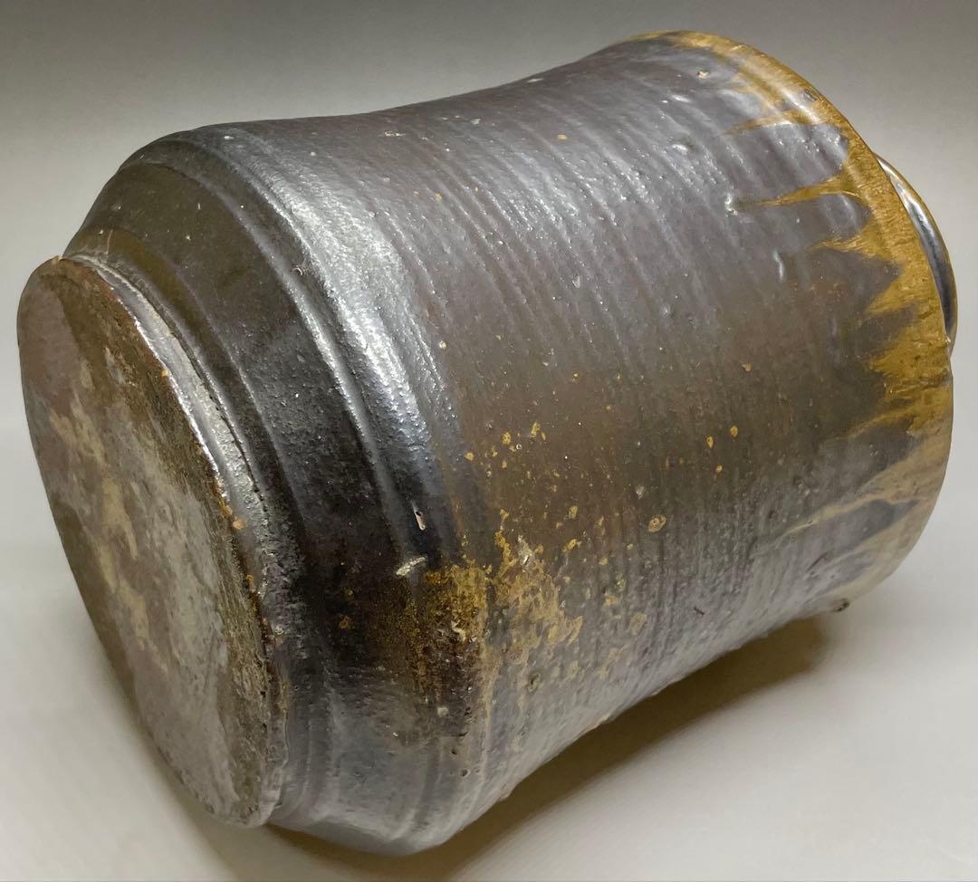 桂又三郎識　古丹波　朝倉山椒壺　下駄底 　d519