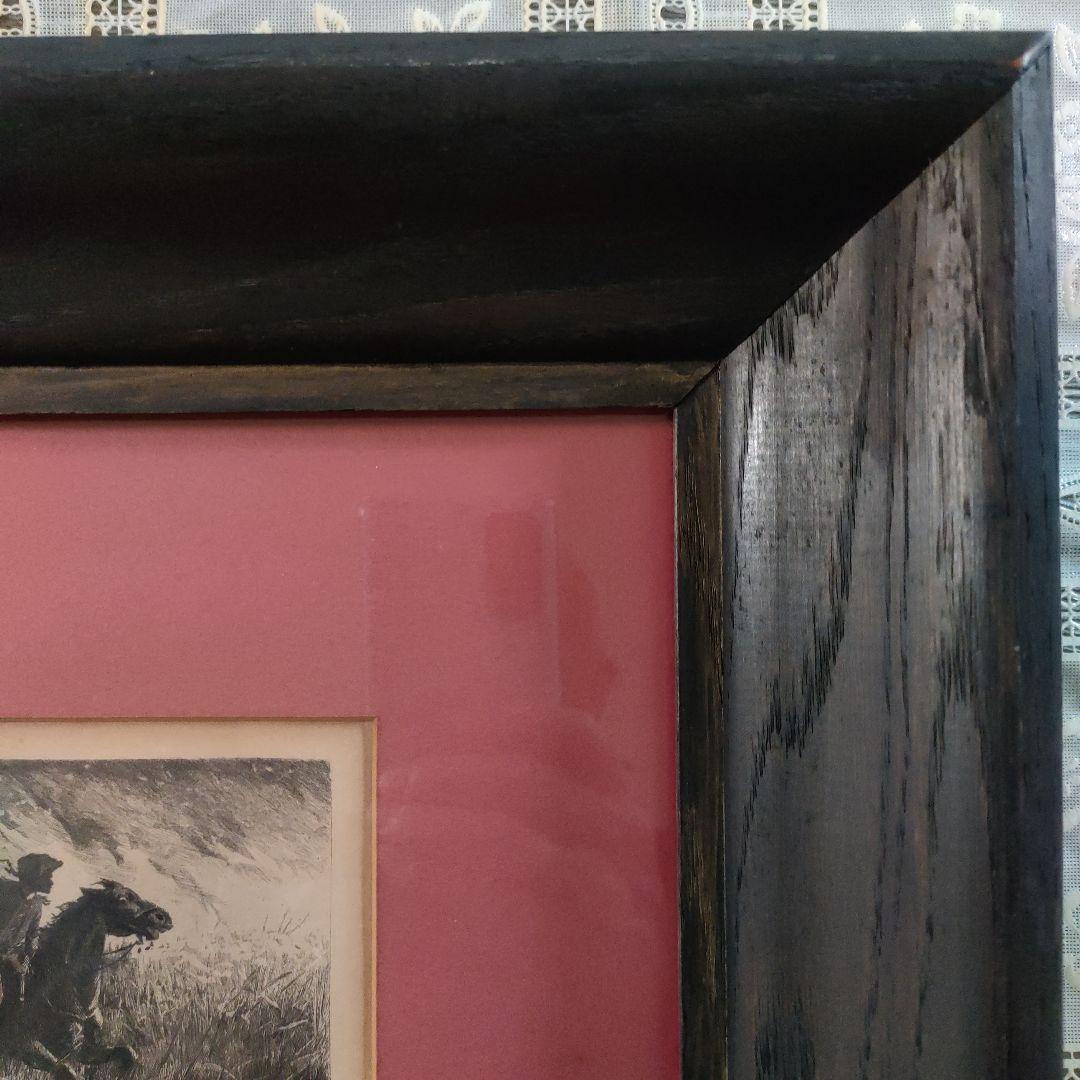 デュエス E. Duez 銅版画『ノルマンディーの港町』1892年制作他、計2点