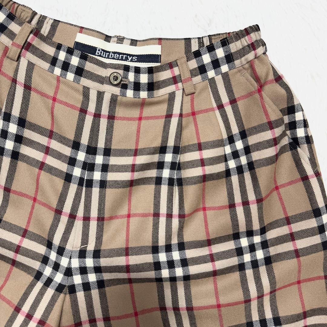burberrys ノバチェック キュロット ハーフパンツ 撥水加工 キャメル