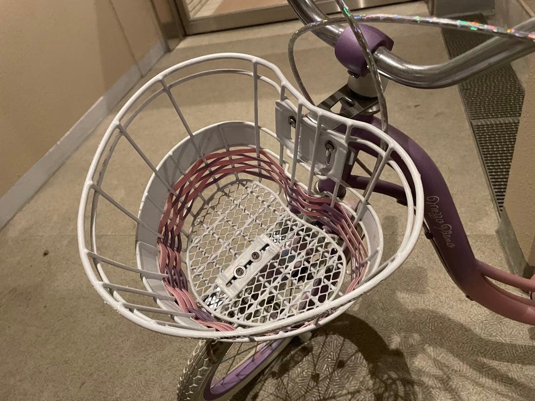 【屋内保管/対面取引】Mezzo Piano 子供用自転車 パープル/ピンク