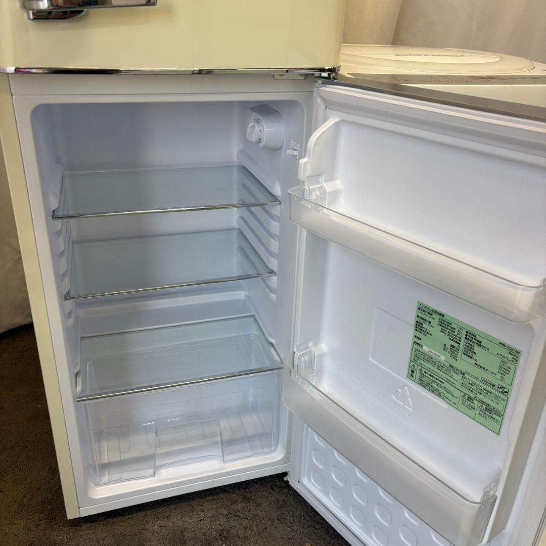 90　おしゃれ　レトロ冷蔵庫　洗濯機　7キロ　一人暮らし　SHARP　設置無料