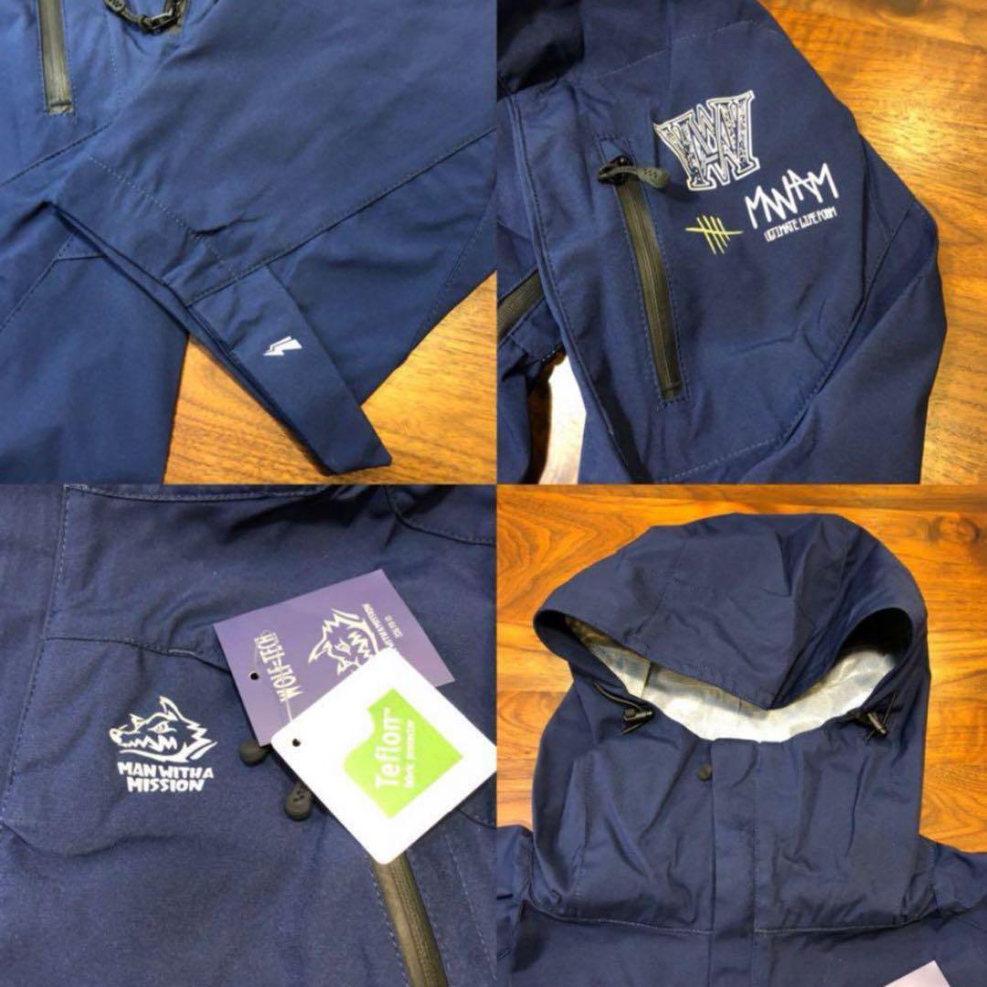 ✨【未使用品】マンウィズ WOLF-TECH JK ネイビー 収納袋付きSサイズ