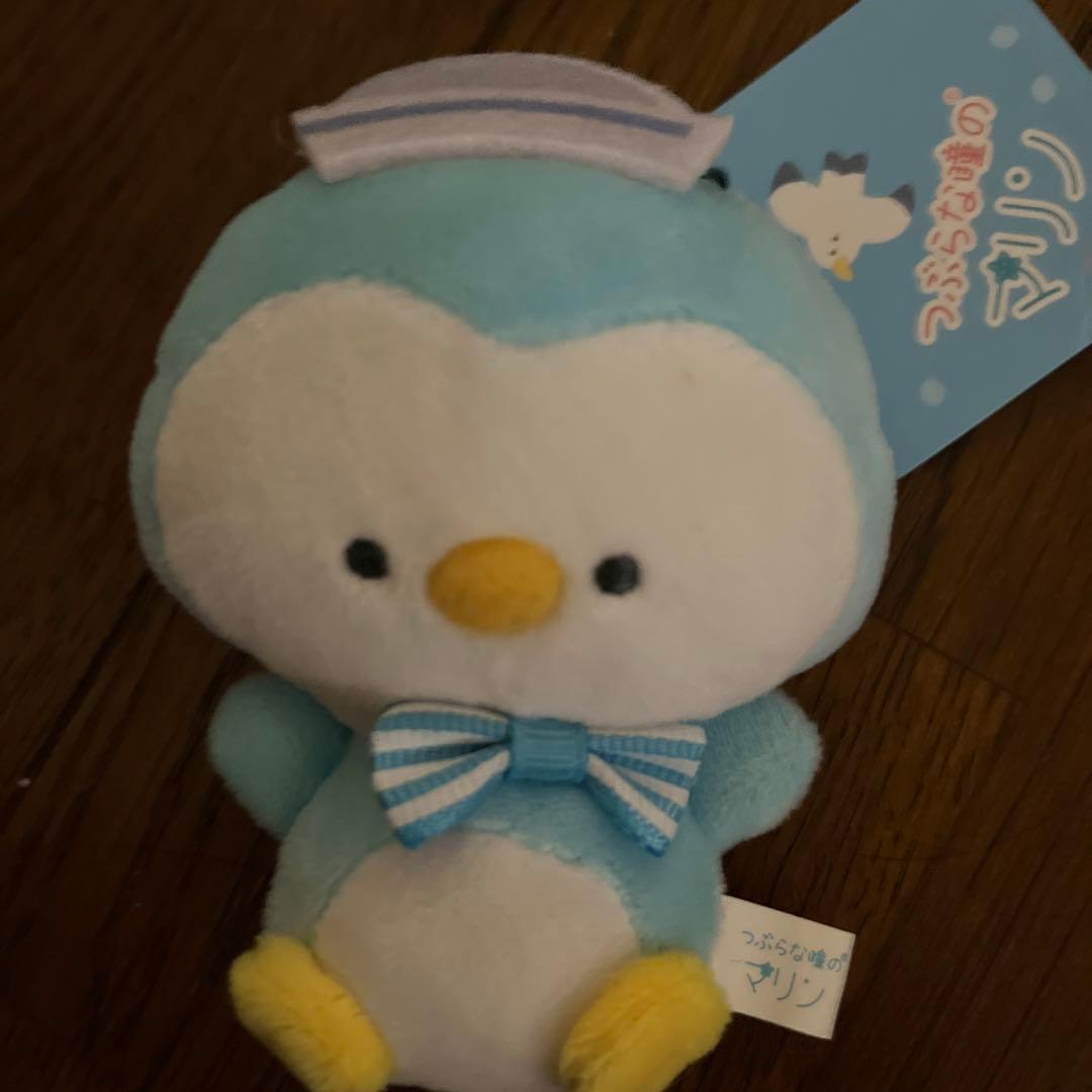 マリン ぬいぐるみ 水色 約15cm