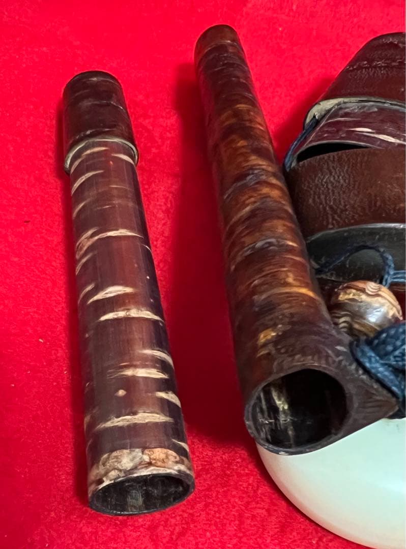 樺細工・胴乱・灰根付・天保型漆塗