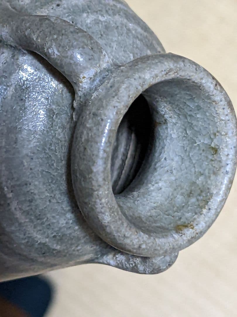 ♦中国 古玩 古陶磁 青磁 双耳 瓶 小壺 骨董品 アンティーク コレクション