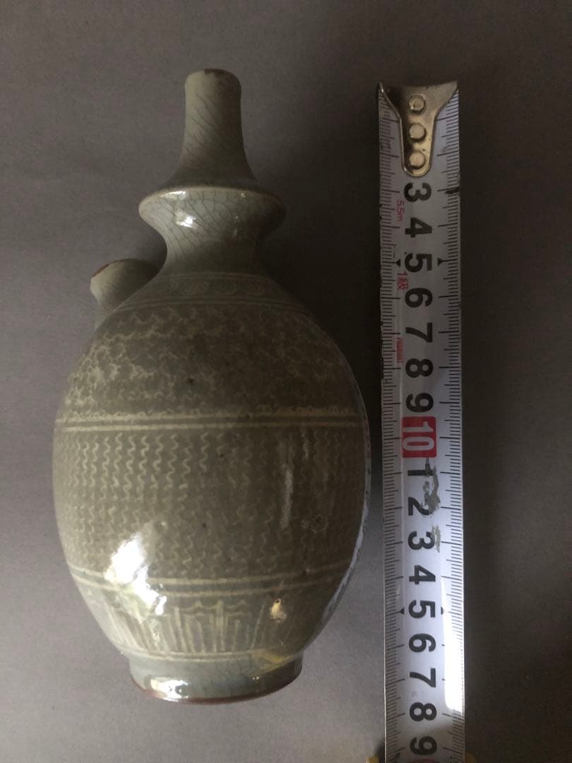 中国骨董　高麗青磁　壺　水差し　アンティーク