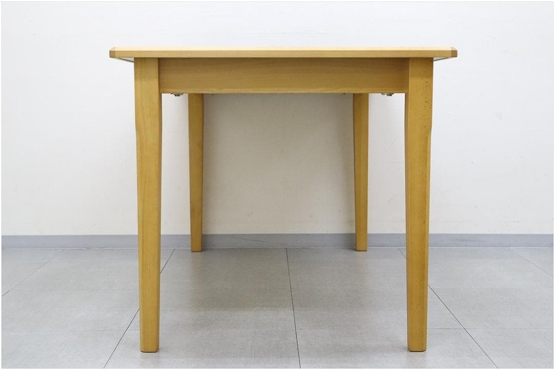 ウニコ GRIFU グリフ ダイニング テーブル メラミン天板 ビーチ材 収納付