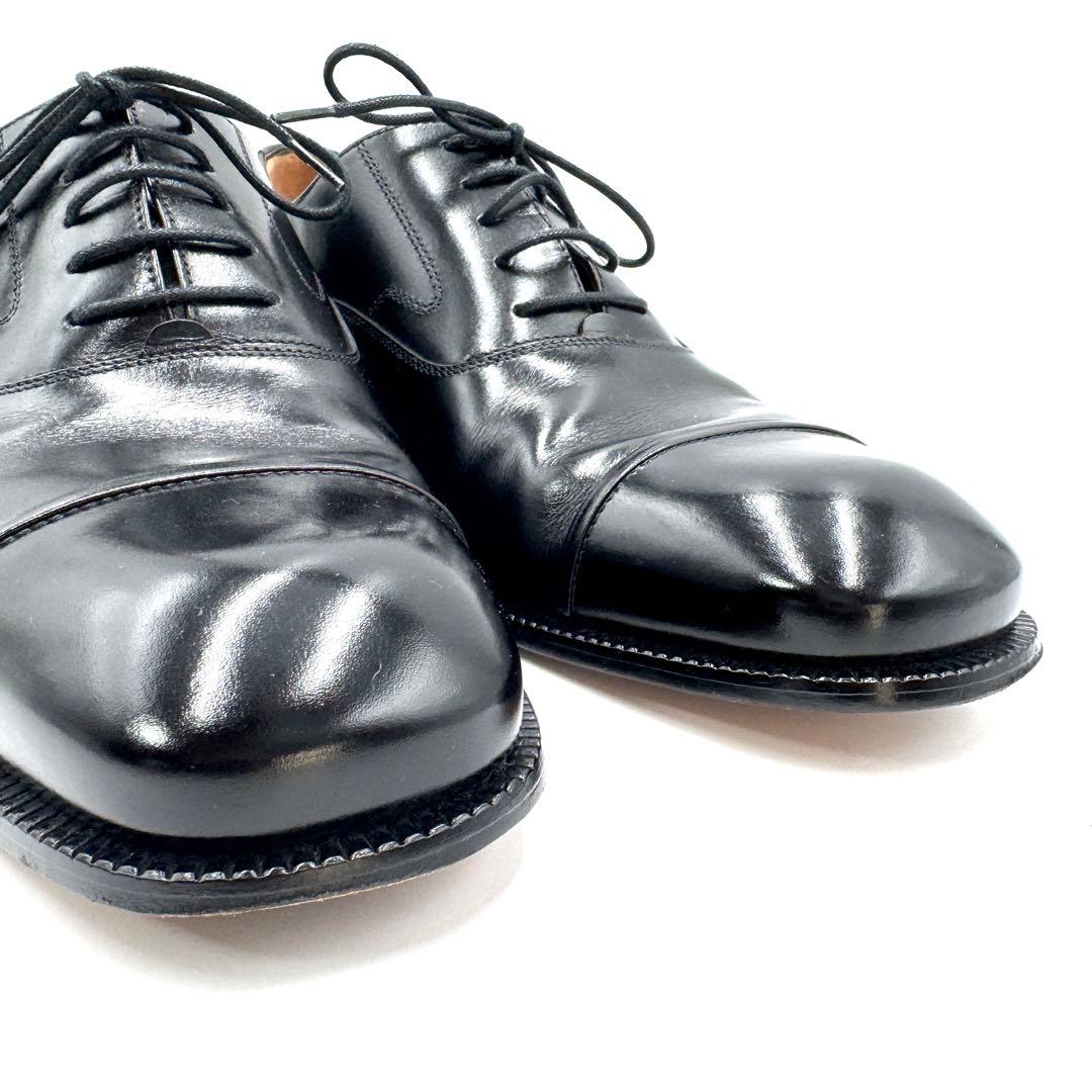 【美品】Ferragamo ドレスシューズ ストレートチップ ブラック 26㎝