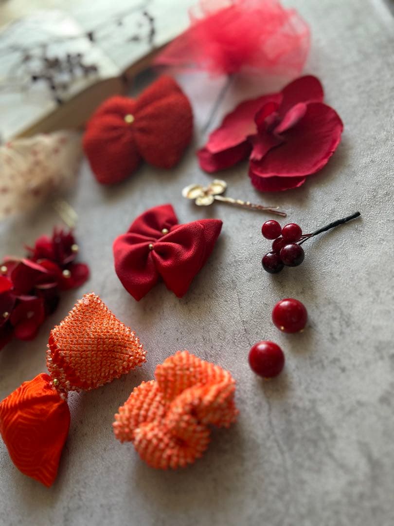 七五三　七五三髪飾り　ヘッドドレス　着物髪飾り　リメイク髪飾り　047