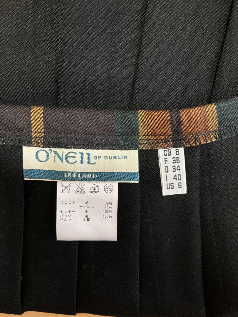 【O'NEIL OF DUBLIN】ウール キルトスカート