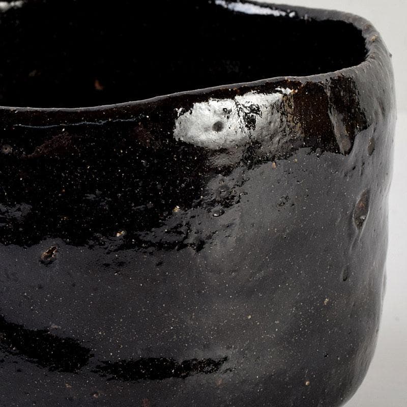 茶道具　楽吉左衛門　黒楽茶碗　時代合わせ箱　V　9097