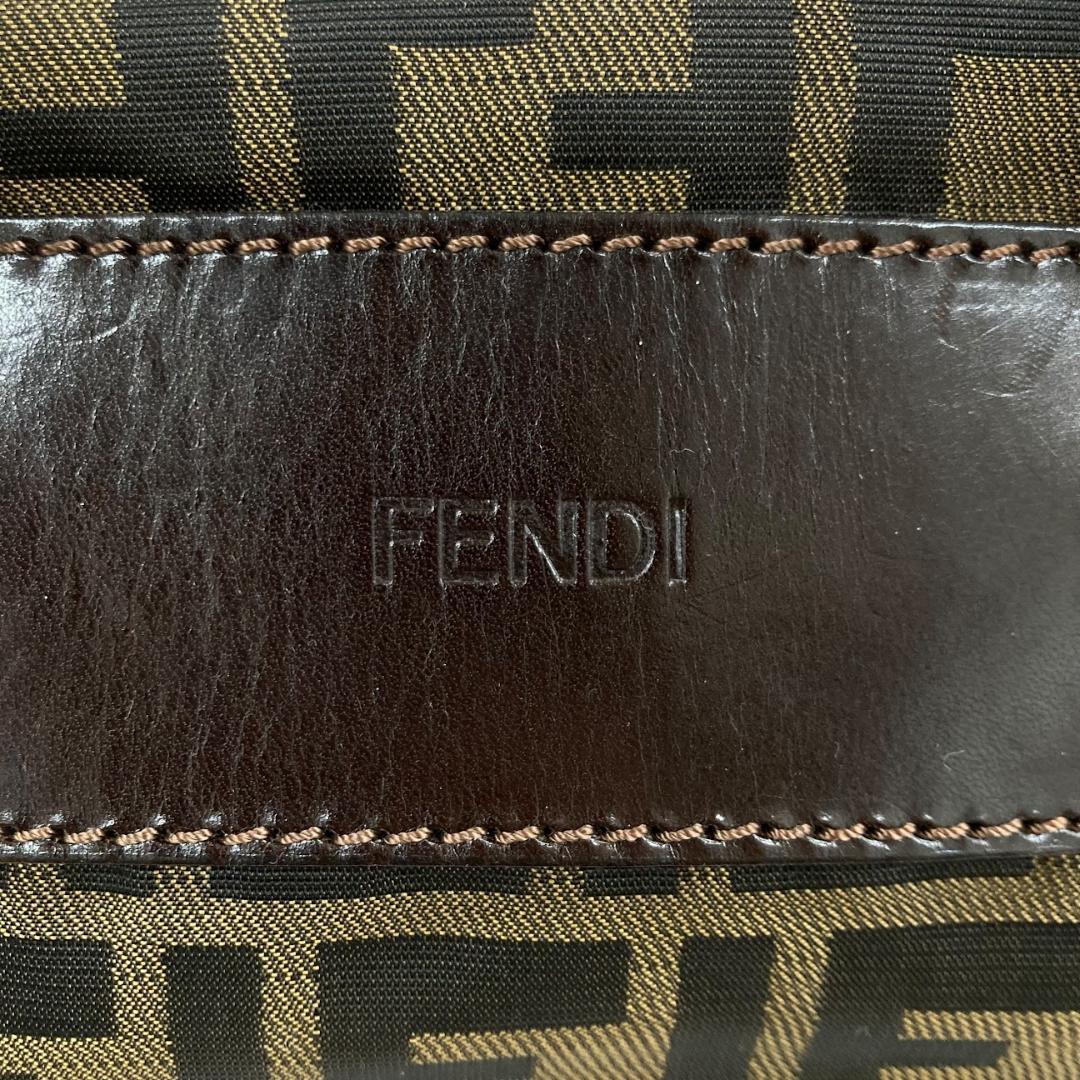 FENDI フェンディ ズッカ柄 ハンドバッグ ミニバッグ ブラウン
