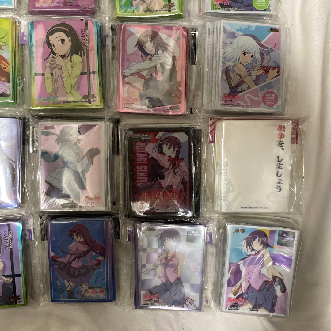 物語シリーズ スリーブ 37セット 化物語 偽物語 戦場ヶ原ひたぎ 忍野忍 など