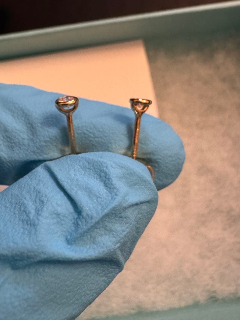 Tiffany & Co. 18 YG ダイヤモンド ピアス 三連休限定