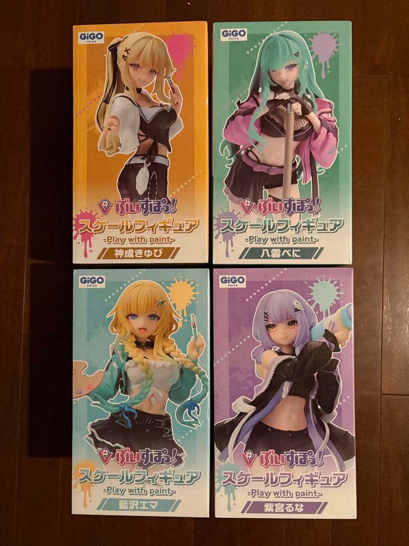 ぶいすぽっ！スケールフィギュア 神成きゅぴ 八雲べに 紫宮るな 藍沢エマ