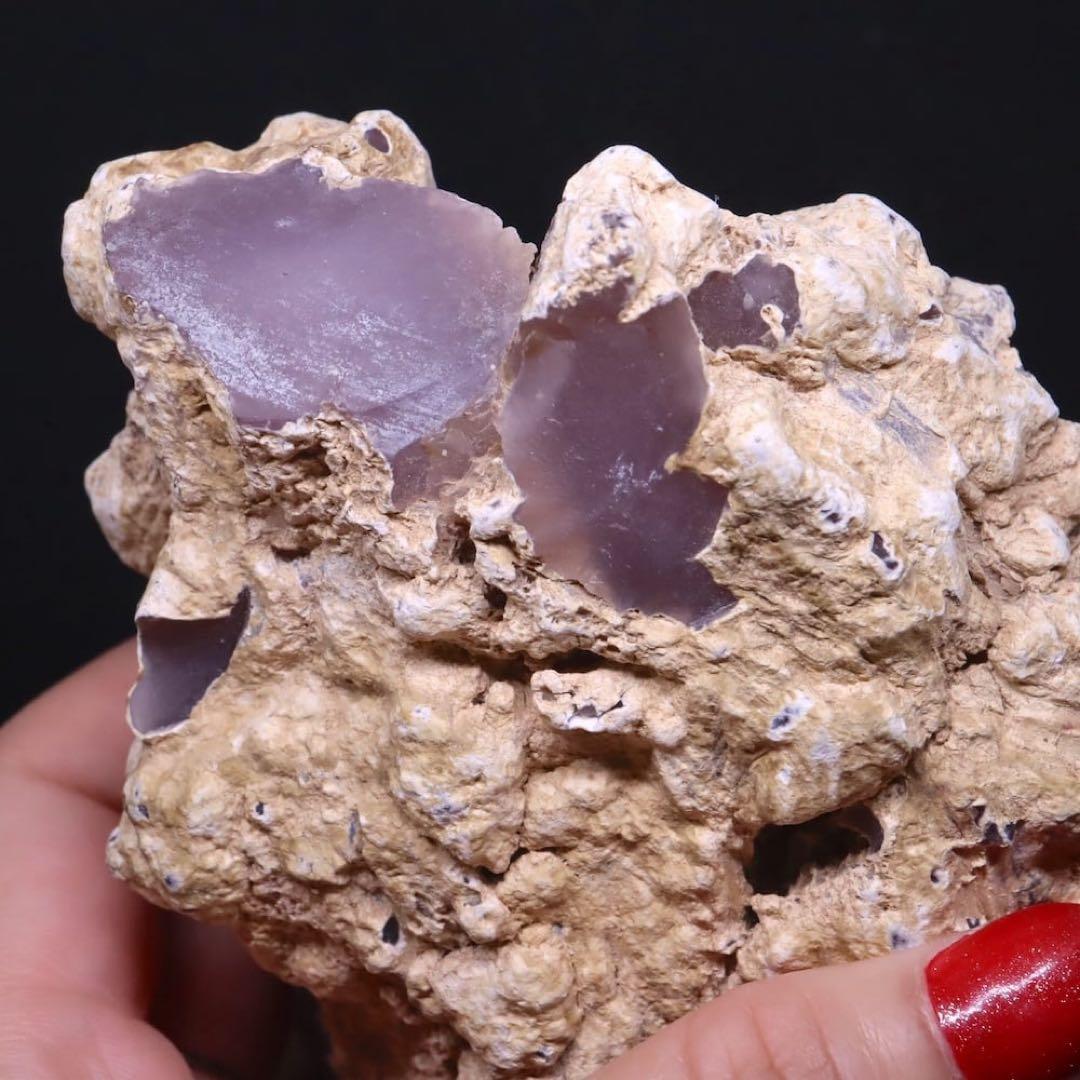 リムキャスト 珪化木 ピンクカルセドニー 499g LM011 天然石 原石