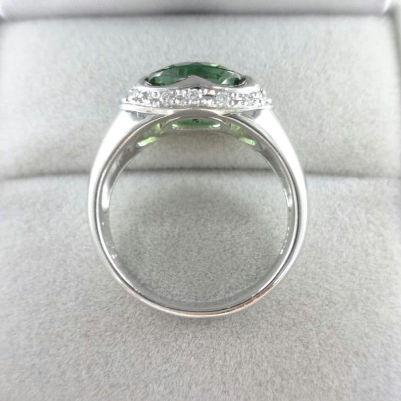 【Lucky様】トルマリン　ダイヤモンド　リング　1.91/0.12ctプラチナ