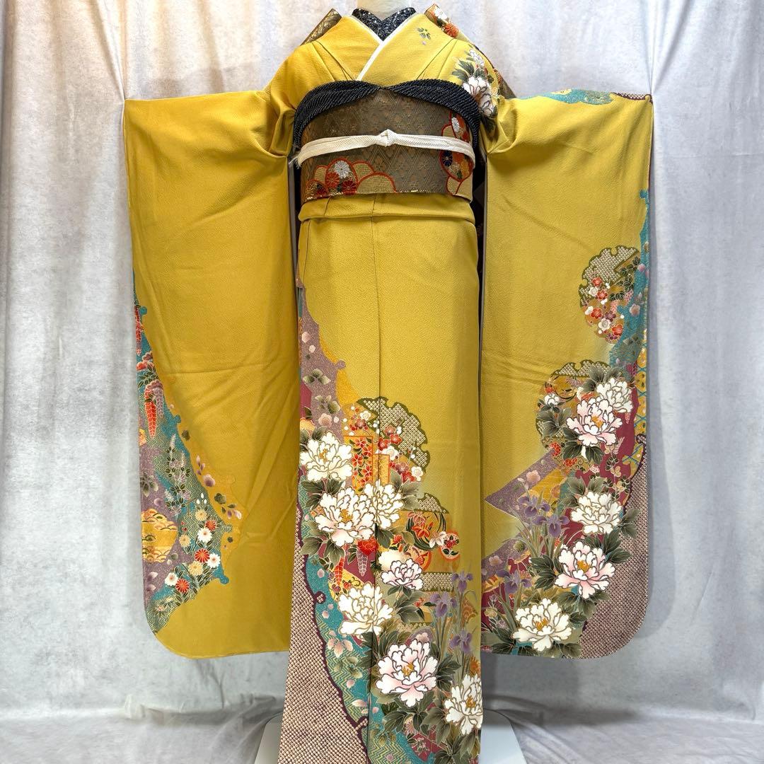 未使用品　振袖フルセット　トールサイズ　168〜178　落款　成人式