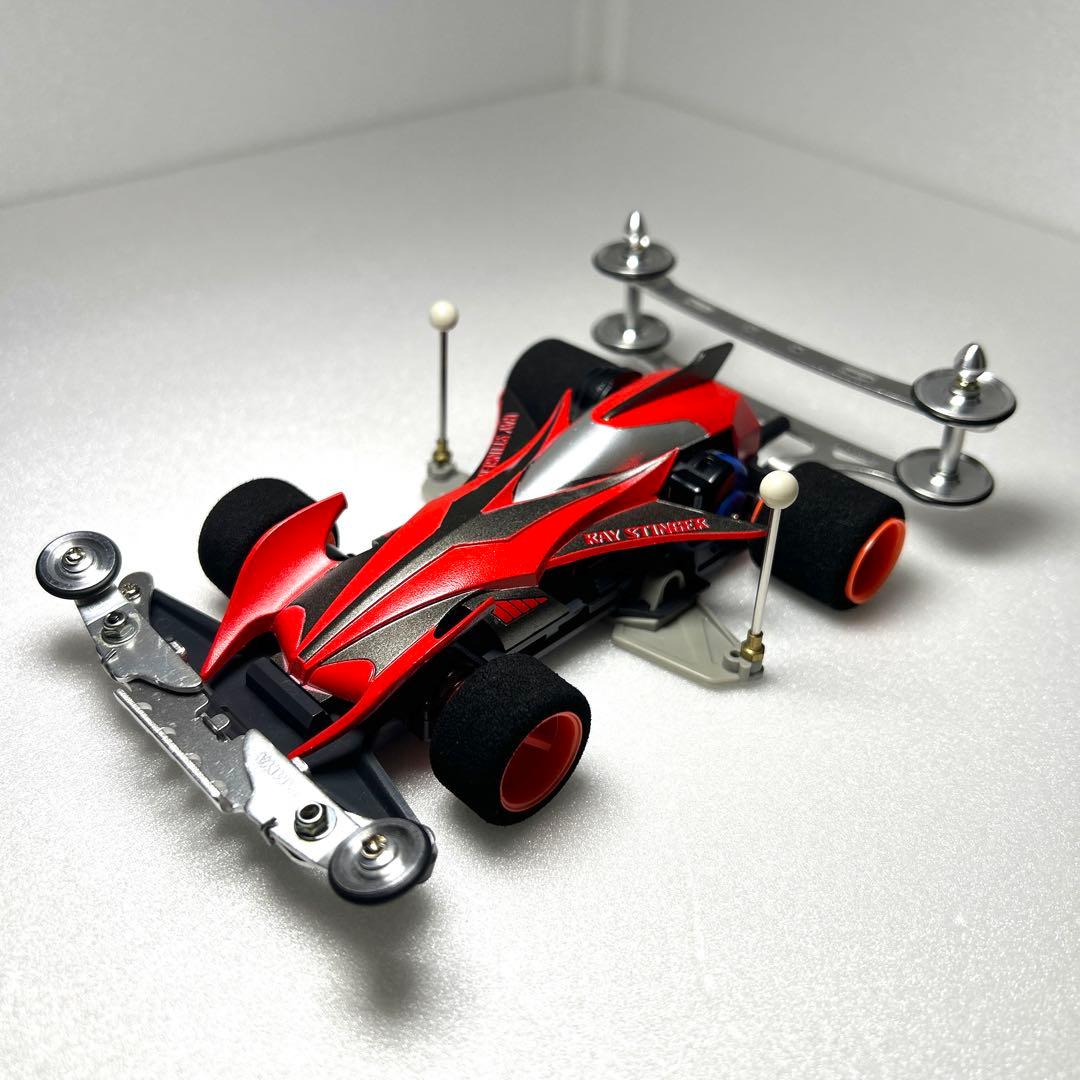 ミニ四駆　レイスティンガー　タミヤ　完成品　肉抜き　塗装　改造　スーパー1